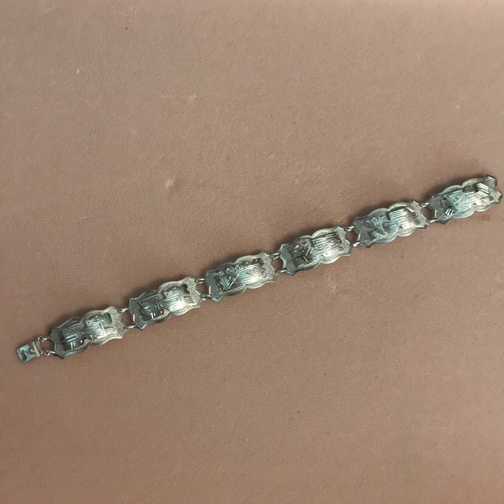 Coin Silver Vintage Bracelet - Picture 2 of 4
